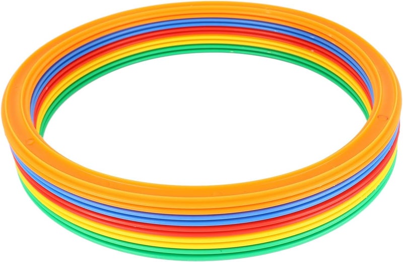 Srliya Sports Speed Ring Set 10 Rings 10 Buckles Increased Agility Outdoor Rings Toy M 28cm - Image 1